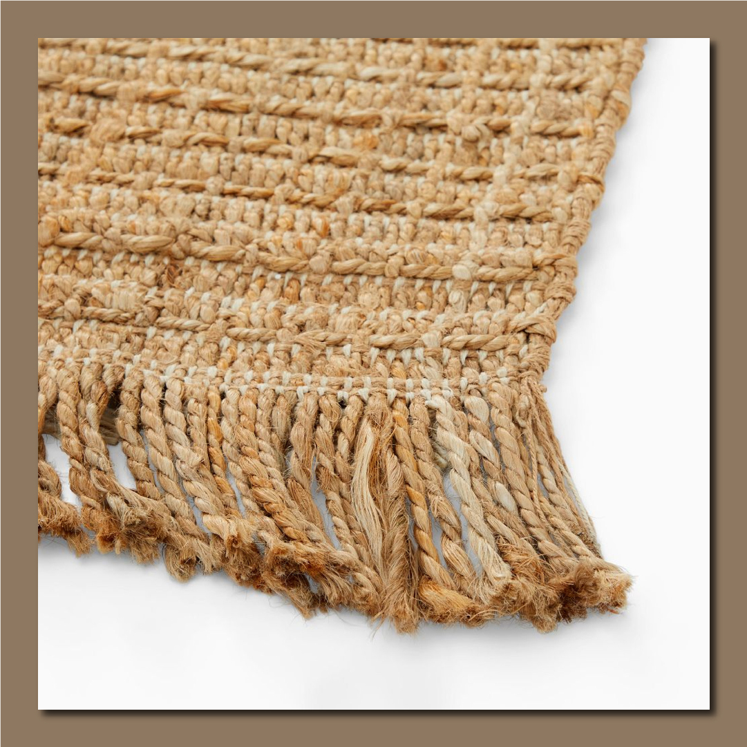 Jute rug material