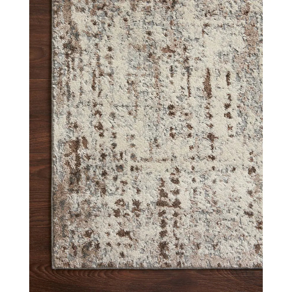 PRG-1 Modern Contemporary Abstract Mixed Nylon Polypropylene Brown Printed Machine-made Rug - Image 4