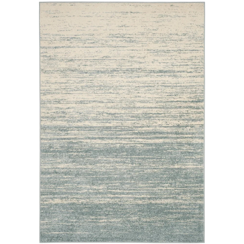 PRG-2 Transitional Abstract Mixed Nylon Polypropylene Sage/Ivory Printed Machine-made Rug - Image 2