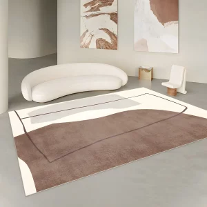PRG-27 Modern Color Block Mixed Nylon Polypropylene Multi-color Printed Machine-made Rug