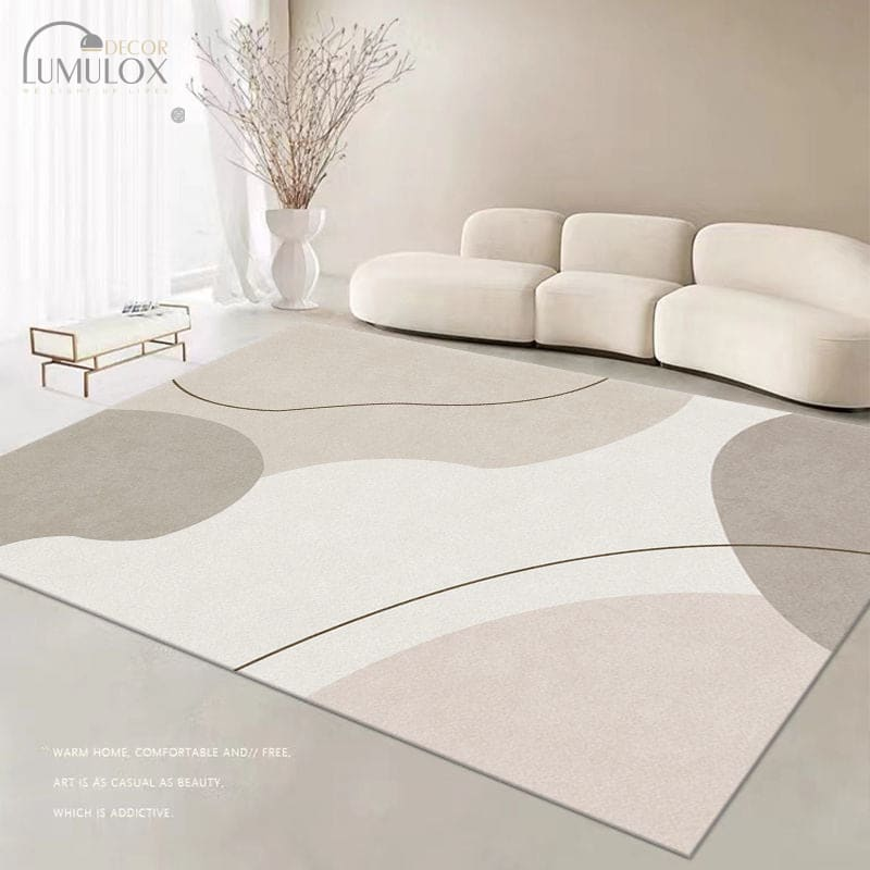 PRG-31 Modern Abstract Mixed Nylon Polypropylene Multi-color Printed Machine-made Rug