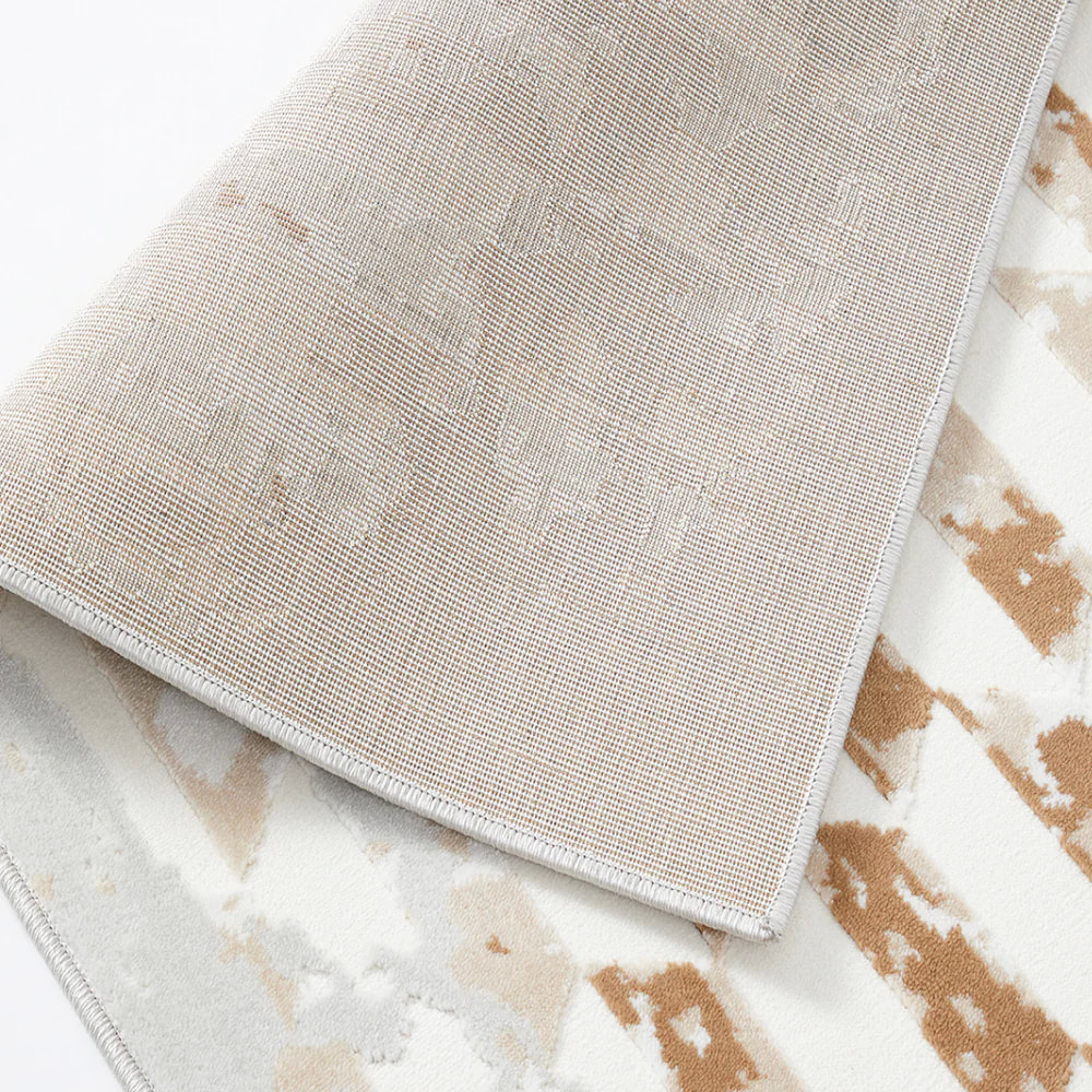 PRG-43 Contemporary Geometric Mixed Nylon Polypropylene Multi-color Printed Machine-made Rug - Image 2