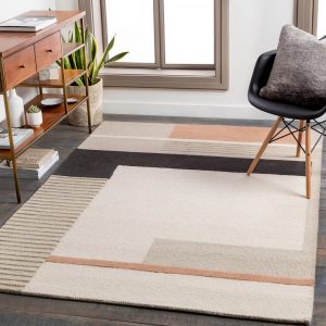 RG-10 Modern Contemporary Geometric Wool Multi-color Handtufted Handmade Rug