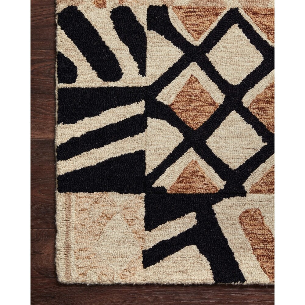 RG-15 Bohemian Tribal Wool Multi-color Handtufted Handmade Rug - Image 3