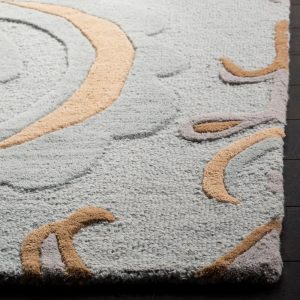 RG-39 Contemporary Geometric Wool Multi-color Handtufted Handmade Rug