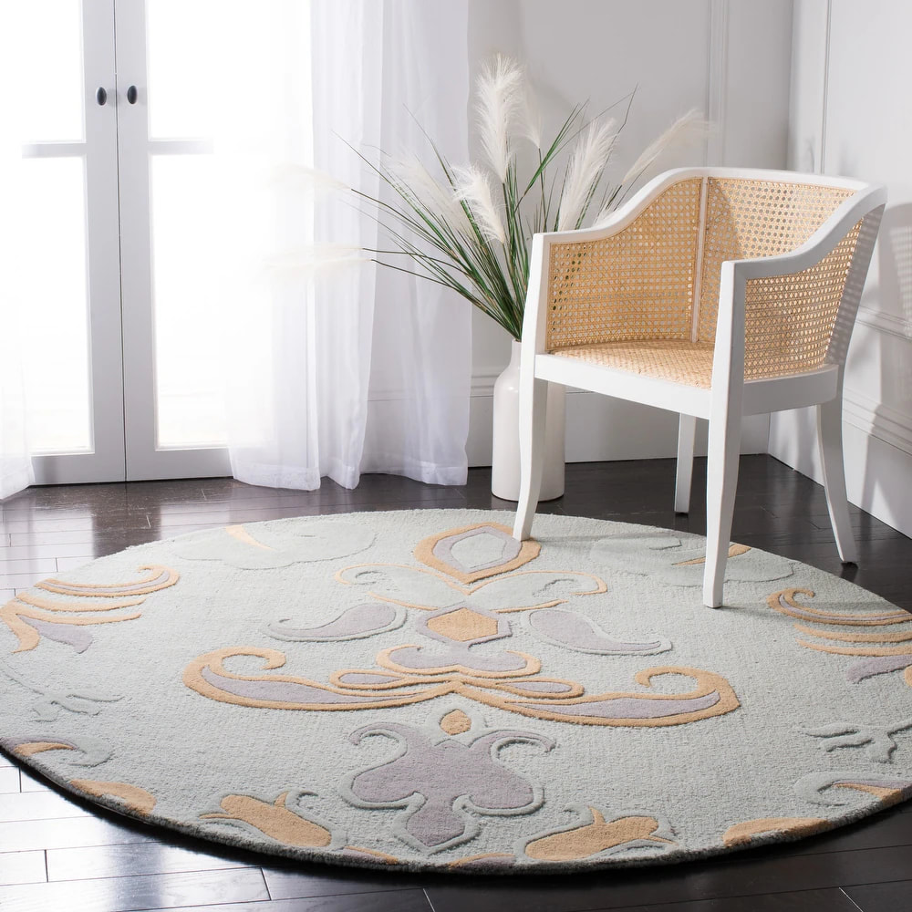 RG-39 Contemporary Geometric Wool Multi-color Handtufted Handmade Rug - Image 3