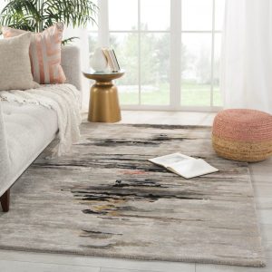 RG-4 Modern Contemporary Abstract Wool & Viscose Multi-color Handtufted Handmade Rug