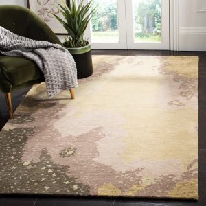 RG-43 Modern Contemporary Abstract Wool Multi-color Handtufted Handmade Rug