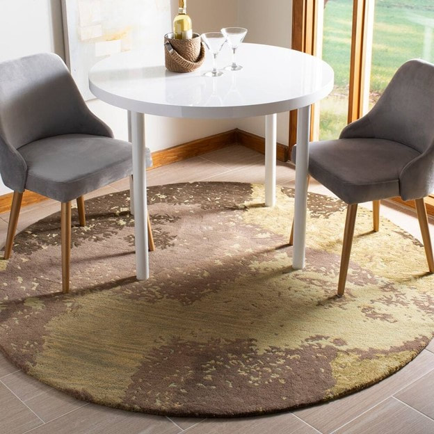 RG-43 Modern Contemporary Abstract Wool Multi-color Handtufted Handmade Rug - Image 3