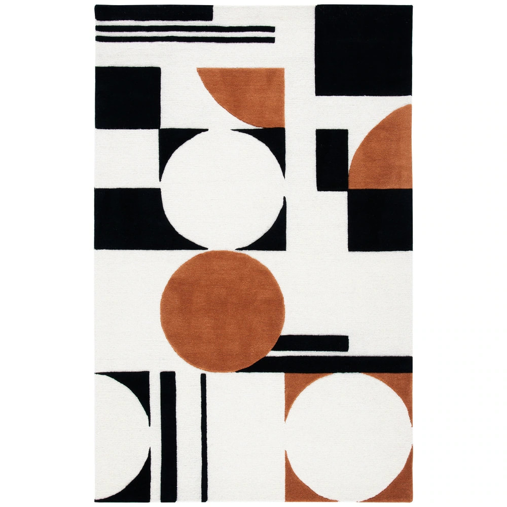 RG-49 Modern Contemporary Abstract Wool Multi-color Handtufted Handmade Rug - Image 5
