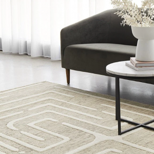 RG-54 Bohemian Tribal Wool Beige Handtufted Handmade Rug
