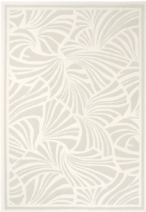 RG-57 Modern Contemporary Abstract Wool Ivory/Gray Handtufted Handmade Rug - Image 4