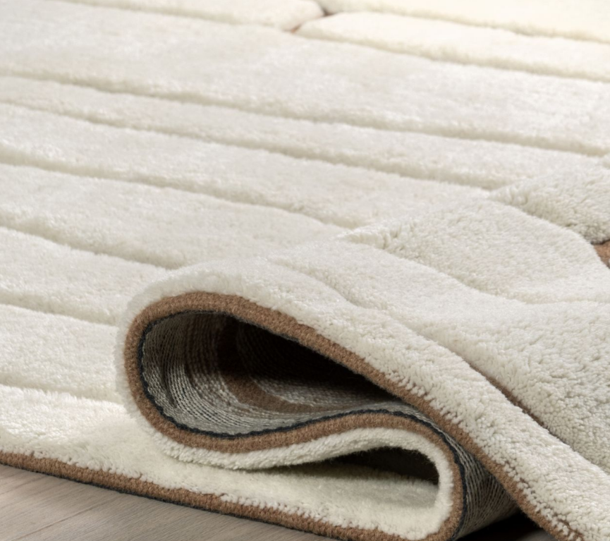 RG-61 Modern Abstract Wool Cream Handtufted Handmade Rug - Image 2