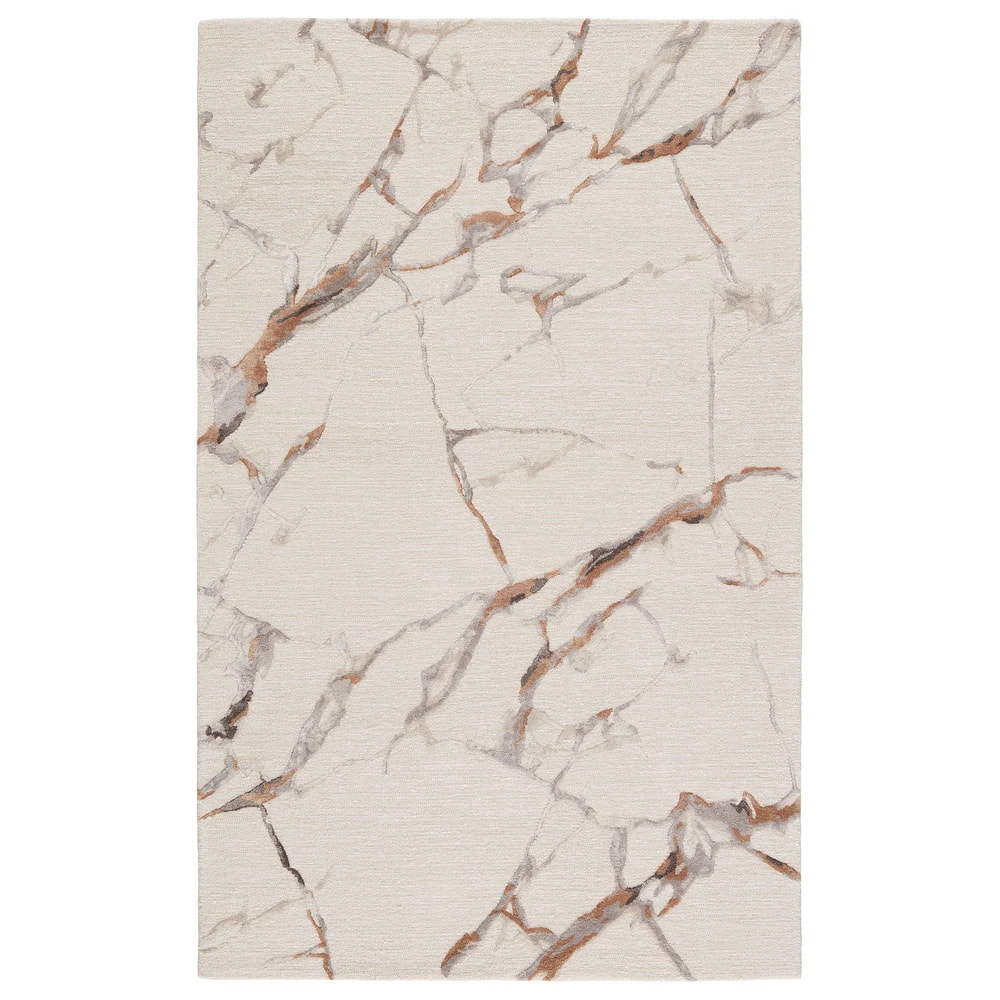 RG-68 Modern Contemporary Abstract Wool & Viscose Gray Handtufted Handmade Rug - Image 3