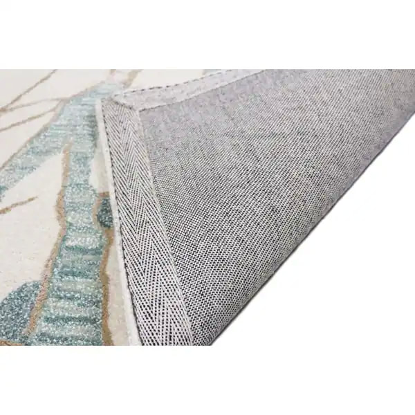 RG-76 Modern Contemporary Abstract Wool Ivory Handtufted Handmade Rug - Image 2