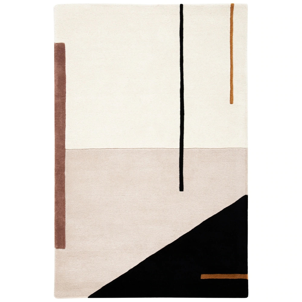 RN-23 Modern Geometric Wool Multi-color Handtufted Handmade Runner - Image 3