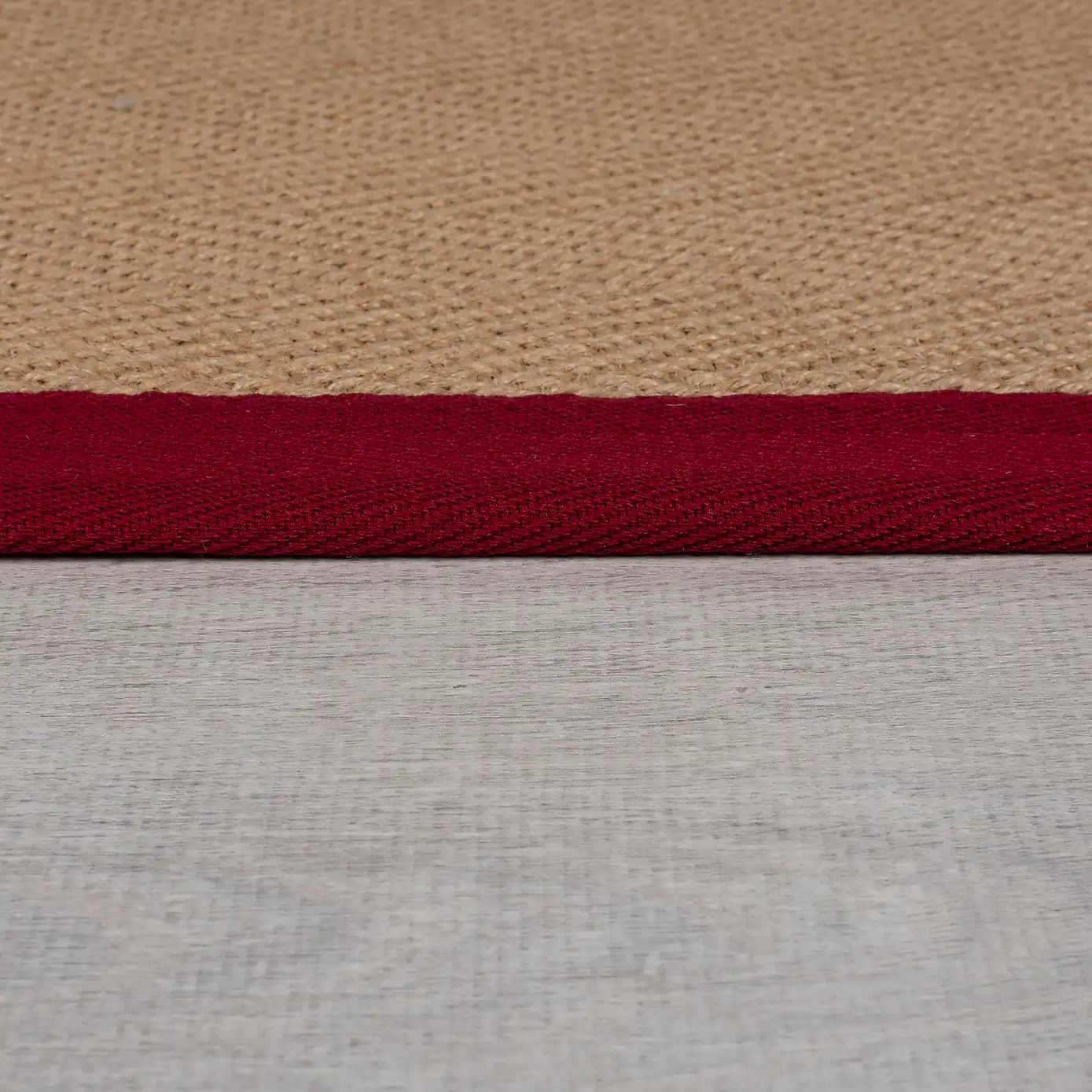 RN-26 Modern Contemporary Bordered Jute Natural Handknotted Handmade Runner - Image 2