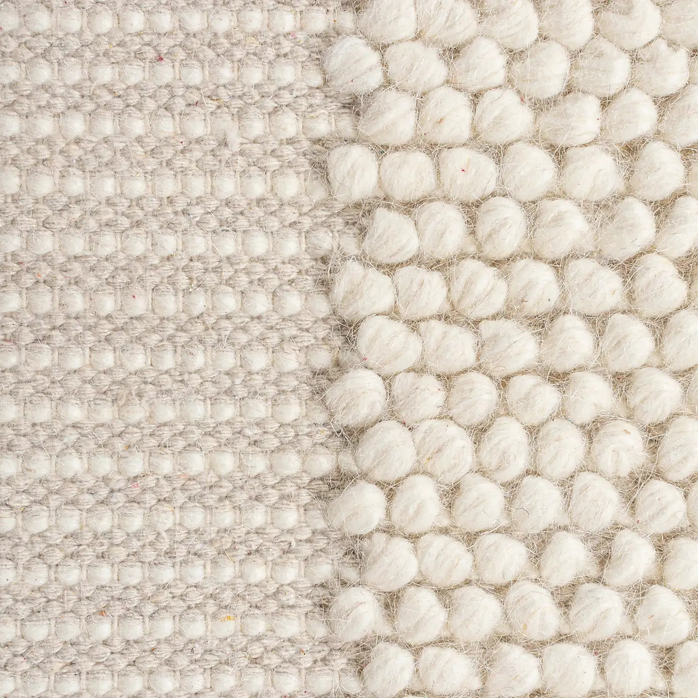 RN-27 Casual Bordered Wool Cream Handknotted Handmade Runner - Image 4