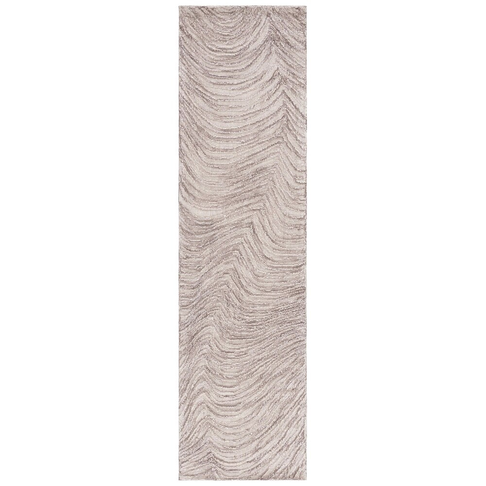 RN-34 Modern Contemporary Geometric Wool Beige Handtufted Handmade Runner - Image 7