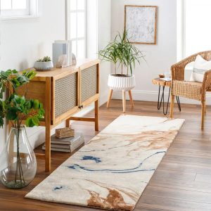 RN-7 Modern Contemporary Abstract Wool Multi-color Handtufted Handmade Runner